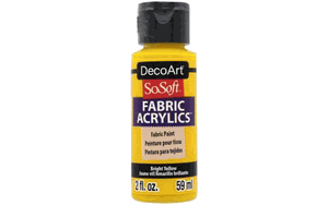 DecoArt So Soft Fabric Acrylics Paint Bright Yellow