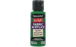 DecoArt So Soft Fabric Acrylics Paint Christmas Green