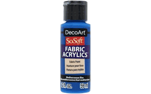 DecoArt So Soft Fabric Acrylics Paint Mediterranean Blue