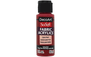 DecoArt So Soft Fabric Acrylics Paint Santa Red
