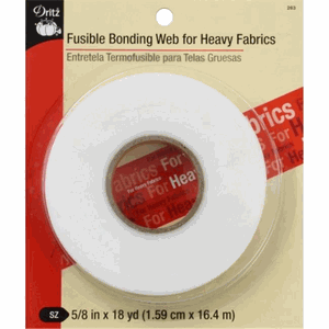 Dritz - Fusible Bonding Web Heavy Weight - White .625in x 18yd