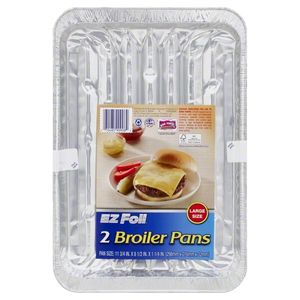 EZ Foil Broiler Pans 2pk
