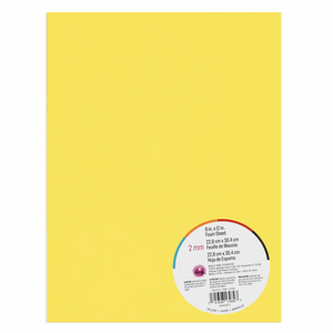 Glitter Foam Sheet 9x12 Yellow