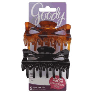 Goody 2PK Claw Clip LG Bowtie