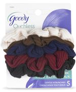 Goody - 5 PK Ouchless Asst Color Soft Fabric Gentle Scrunchies Goody - 5 PK Ouchless Asst Color Soft Fabric Gentle Scrunchies