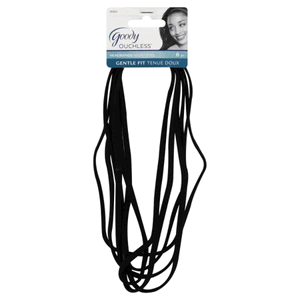 Goody 6pk Comfort Headwraps Black