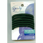 Goody 6pk Xtra Thick Elastics Black