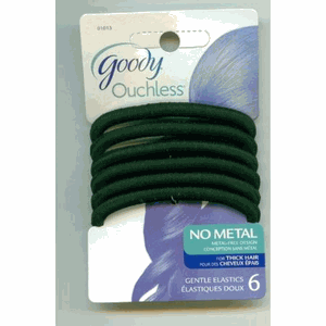 Goody 6pk Xtra Thick Elastics Black