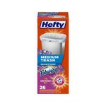 Hefty 26CT 22x22 8GAL Medium Draw String Trash Bag