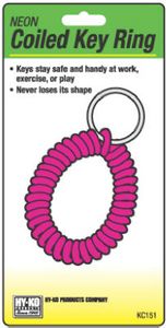 Hy-Ko Wrist Coil Key Chain