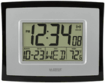 La Crosse Digital Wall Clock With Indoor Temperature