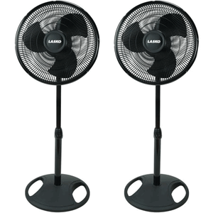 Lasko - 16IN Oscillating Black Pedestal Fan