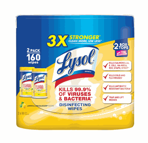 Lysol 2PK 80 Count Wipes