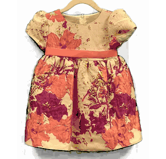 macis design dresses Macis Design Contrast Flower Christening Gown & Accessories CH258 – Sara's  Children's Boutique main image 1