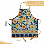 Maison dHermine Cotton Apron - Sunflower Days