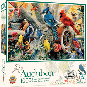 Master Pieces 1000PC Puzzle Audobon Backyard Birds