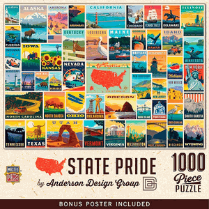 Master Pieces 1000PC Puzzle State Pride By Anderson Design Group