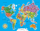 Master Pieces - World Map Puzzle 60PC
