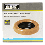 Master Plumber Wax Toilet Gasket With Flange For 3in & 4in Waste Lines