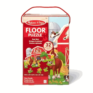 Melissa & Doug 32PC Busy Barn Floor Puzzle