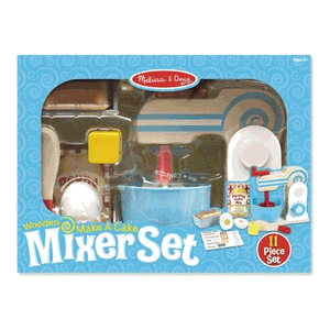 Melissa & Doug - Make-A-Cake Wooden Mixer Set