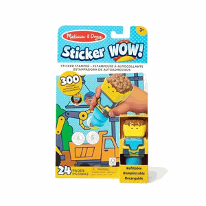 Melissa & Doug Sticker Wow Activity Pad & Sticker Stamper Bulldozer