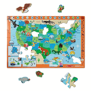 Melissa & Doug USA Park Map Floor Puzzle