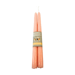 Mole Hallow 2PK 12in  Handmade Taper Candles Stark Creamy Peach