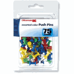 Officemate 75CT Color Push Pins