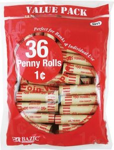 Penny Roll Coin Wrappers - 36ct
