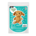 Plaid Crochet Kit Dion The Dog