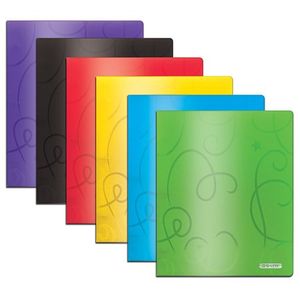 Poly 2-Pocket Portfolio - Embossed Swirl