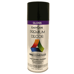 Premium Decor Gloss Black Spray Paint