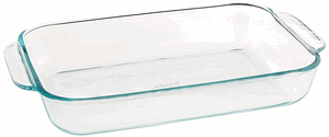 Pyrex 3.1QT 7 x 11 x 2.7 Glass Oblong Baking Dish With Cover
