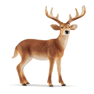 Schleich BRN/WHT Tailed Buck