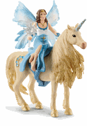 Schleich Eyela Riding on a Golden Unicorn Fairy