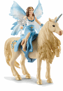 Schleich Eyela Riding on a Golden Unicorn Fairy