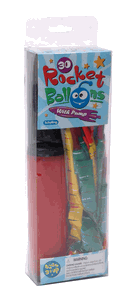Schylling 30PK Rocket Balloons With Pump
