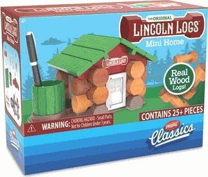 Schylling Lincoln Logs Mini Home Mini Classics
