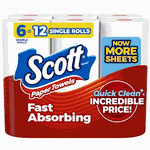 Scott 6pk Double Roll Paper Towels