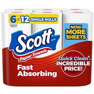 Scott 6pk Double Roll Paper Towels