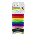 Scunci 28PC Asst Color No Slip Grip Hair Elastics