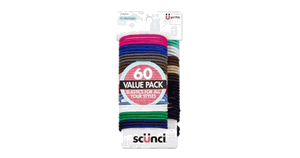 Scunci 60CT Asst Elastics