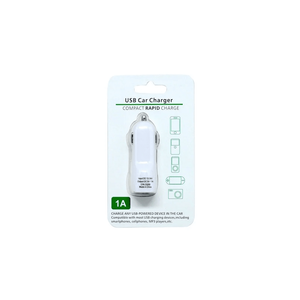 Top Grade 1A USB Car Charger Input DC12-24V Output 5V-1A