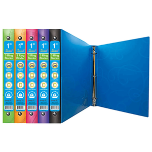 Top Grade 1in Swirl Design Binder Assorted