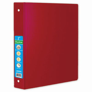 Top Grade 2in Binder Red