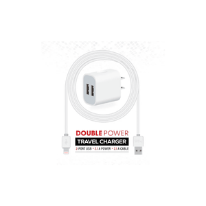 Top Grade Dual USB Port Wall Charger and iPhone Cable