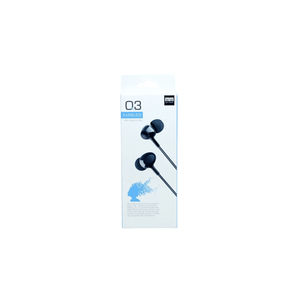 Top Grade Earbuds With Built-In Mic 3.5mm Plug pin WHITE