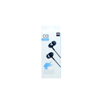 Top Grade Earbuds With Built-In Mic 3.5mm Plug pin WHITE