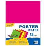 Top Grade Posterboard Flourescent 5Pk Asst Top Grade Posterboard Flourescent 5Pk Asst